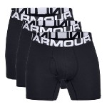 Boxerky Under Armour Charged Cotton 6 in 3 Pack ČIERNA / BIE