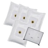 Dust Bag Set for BC7055 4 textile bags + 1 Motorfilter