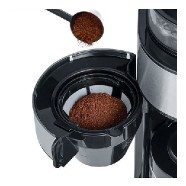 Coffee maker with grinder