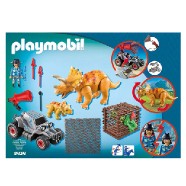 Terénne auto so sieťou na lov dinosaurov Playmobil