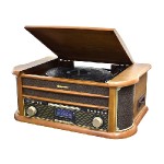 WOODEN HI-FI SYS WITH DAB / DAB + RADIO, B.TOOTH, AUTOSTOP T