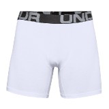 UA Charged Cotton 6in 3 Pack-WHT
