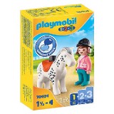Džokejka s koňom Playmobil
