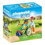 Pacient na vozíku Playmobil