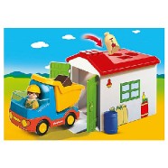Vyklápacie auto s garážou Playmobil