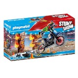Motorka s ohnivou stenou Playmobil