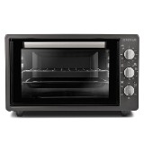 Electric oven with conven